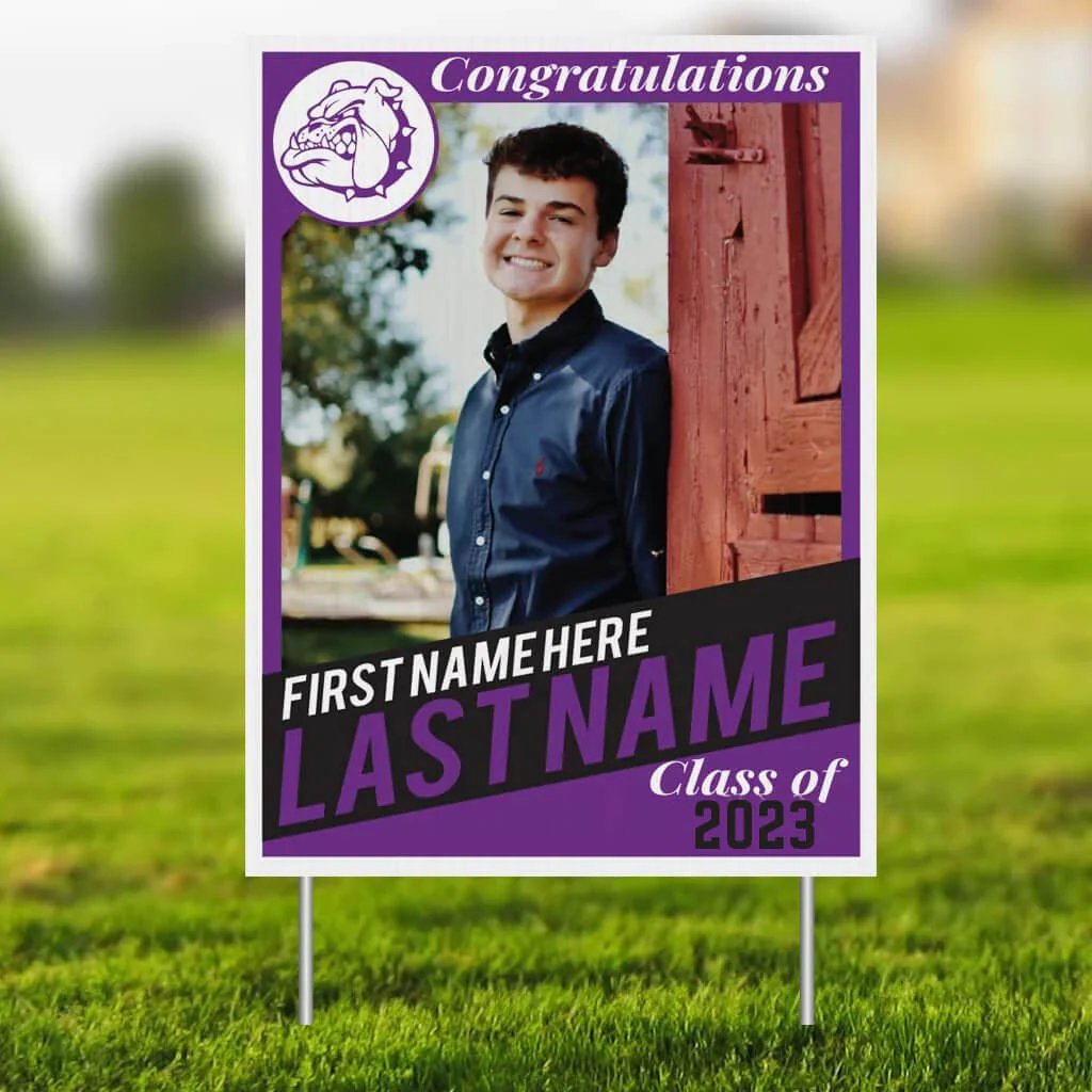 Custom Graduation Trading Card 18"x24" Yard Sign - Image 13