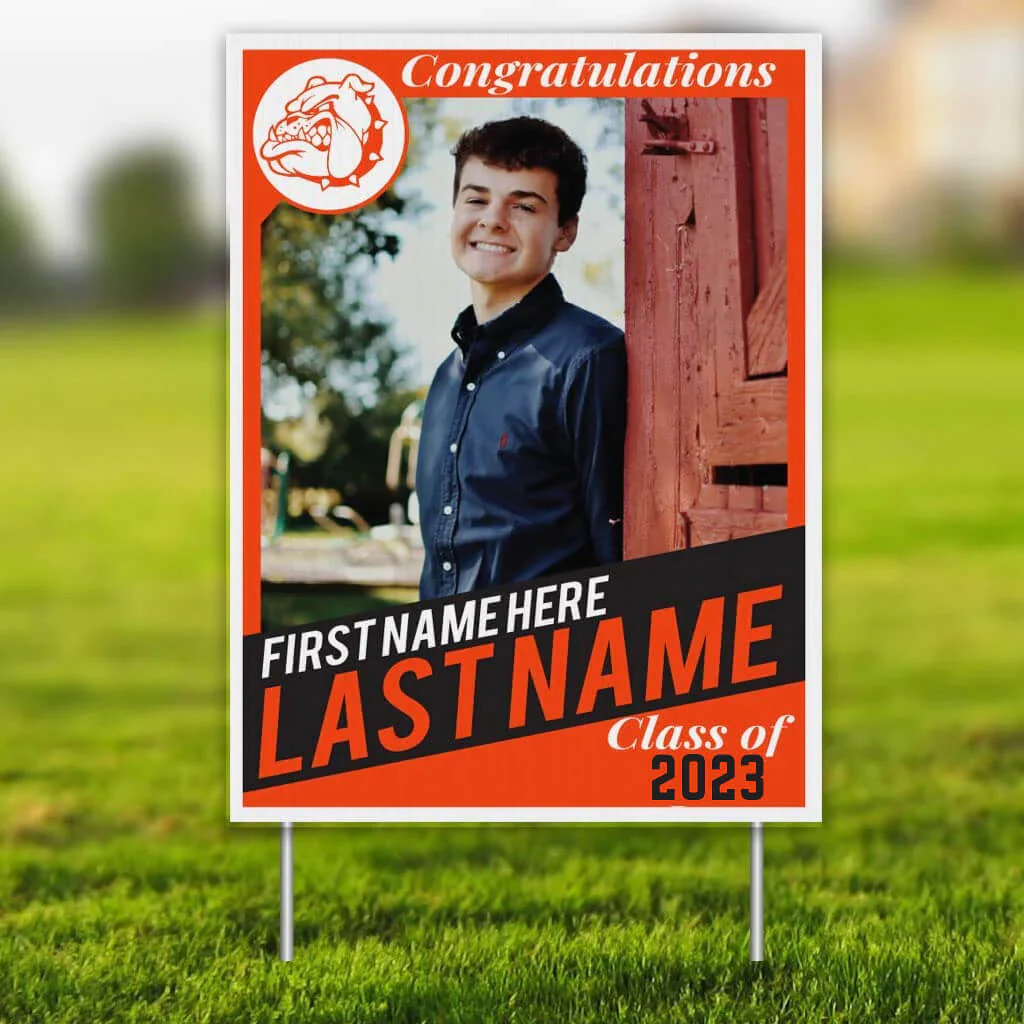 Custom Graduation Trading Card 18"x24" Yard Sign - Image 7