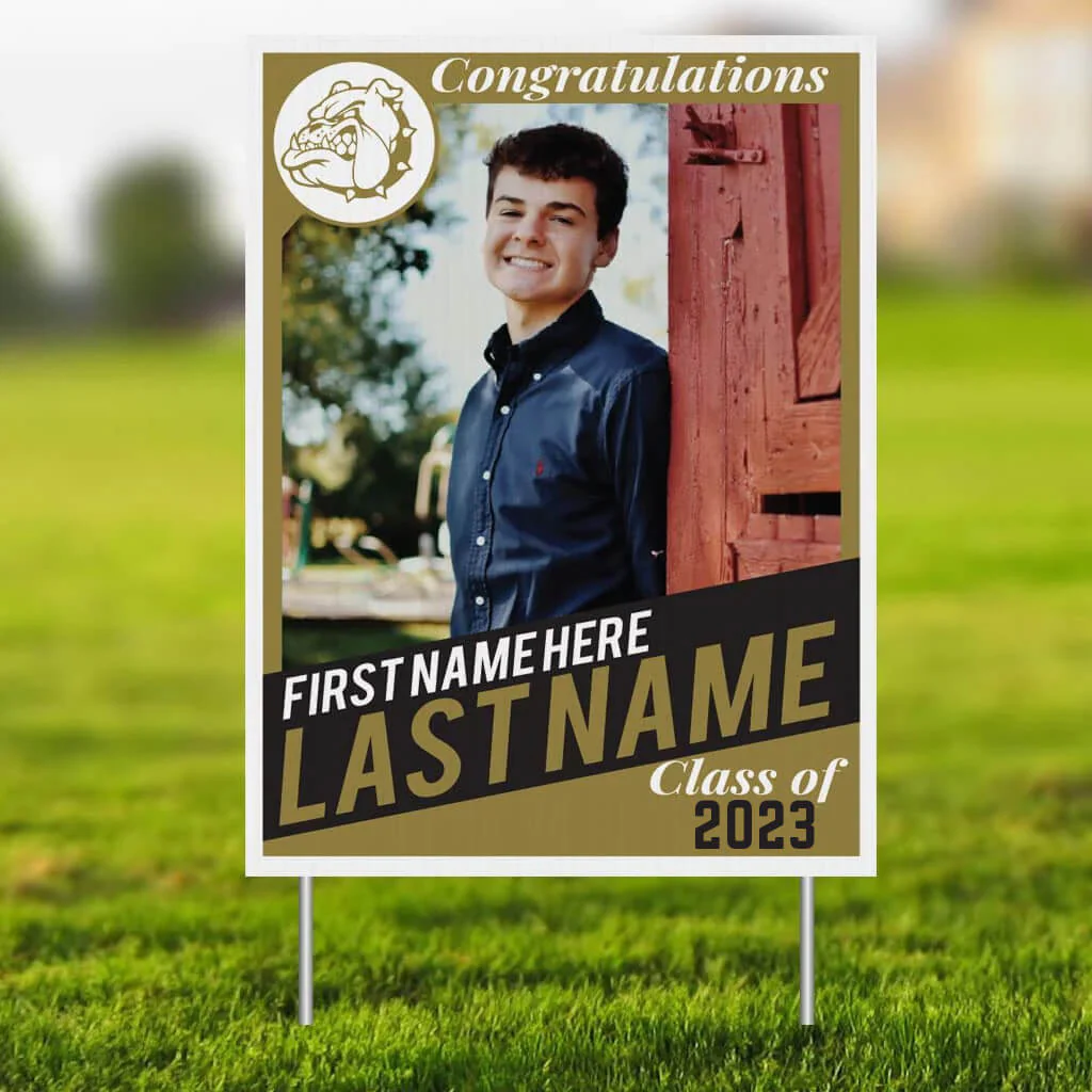 Custom Graduation Trading Card 18"x24" Yard Sign - Image 8