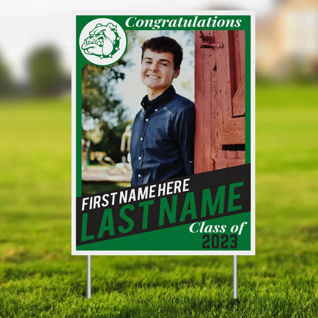 Custom Graduation Trading Card 18"x24" Yard Sign - Image 9