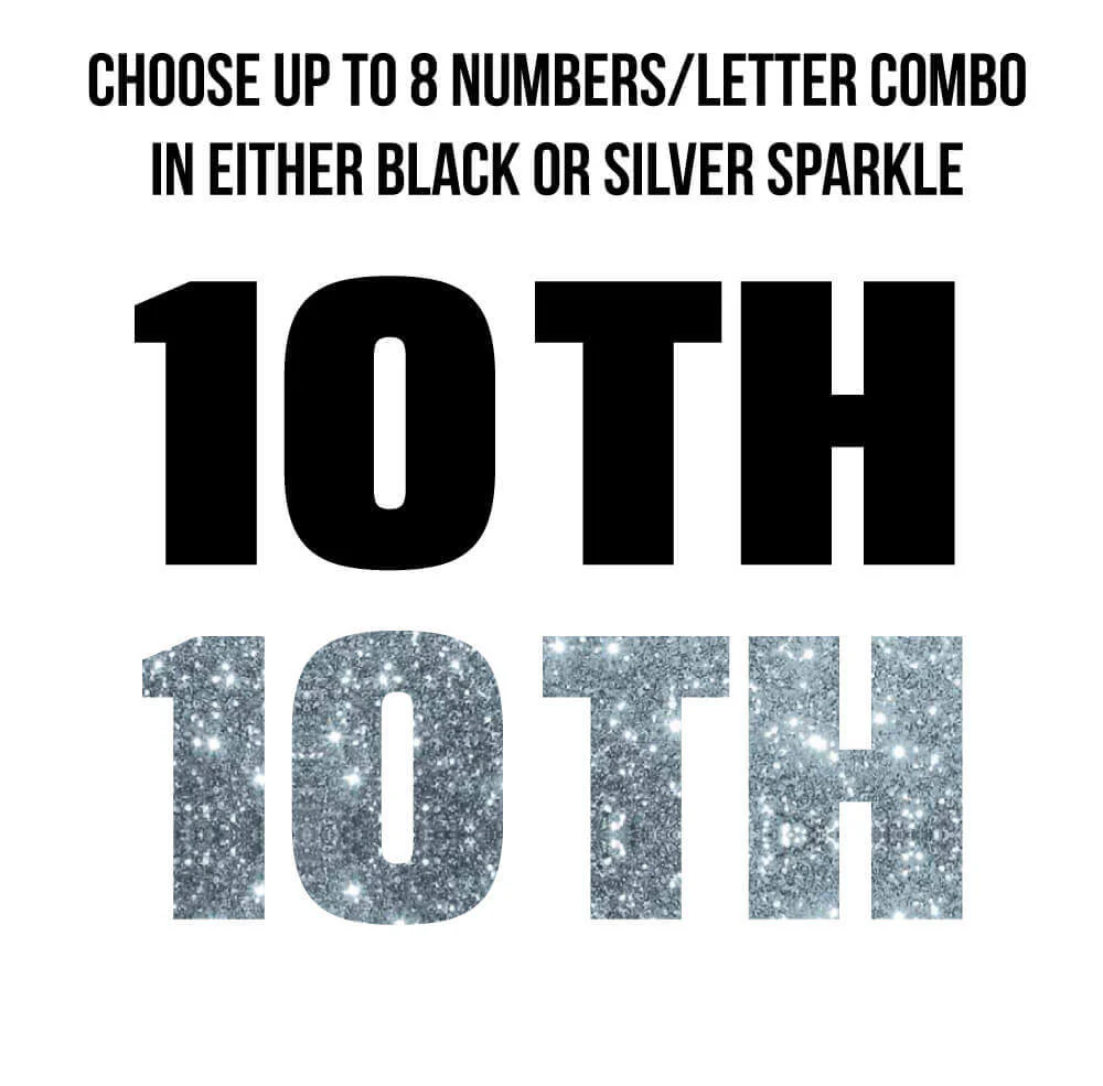 Custom Happy Anniversary Yard Letters | Silver Sparkle - Image 3