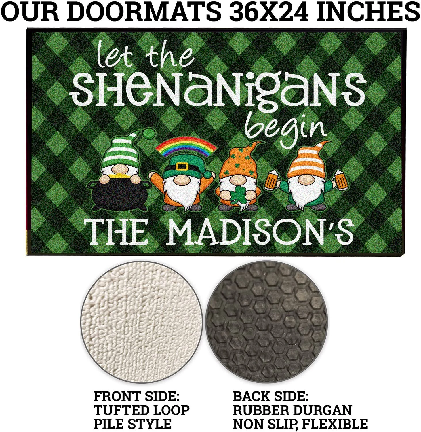 Custom Let the Shenanigans Begin Doormat - Image 2