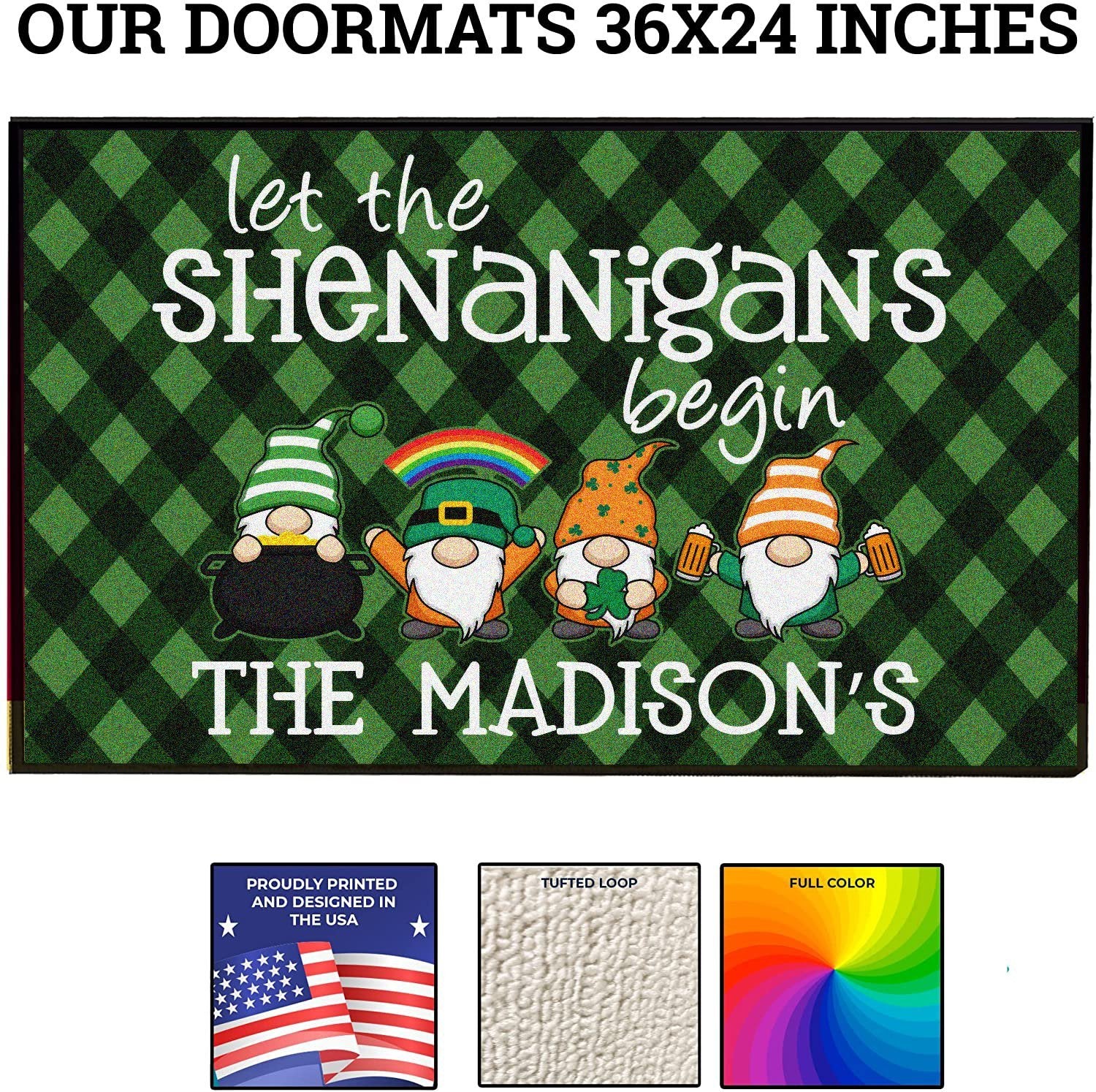 Custom Let the Shenanigans Begin Doormat - Image 4