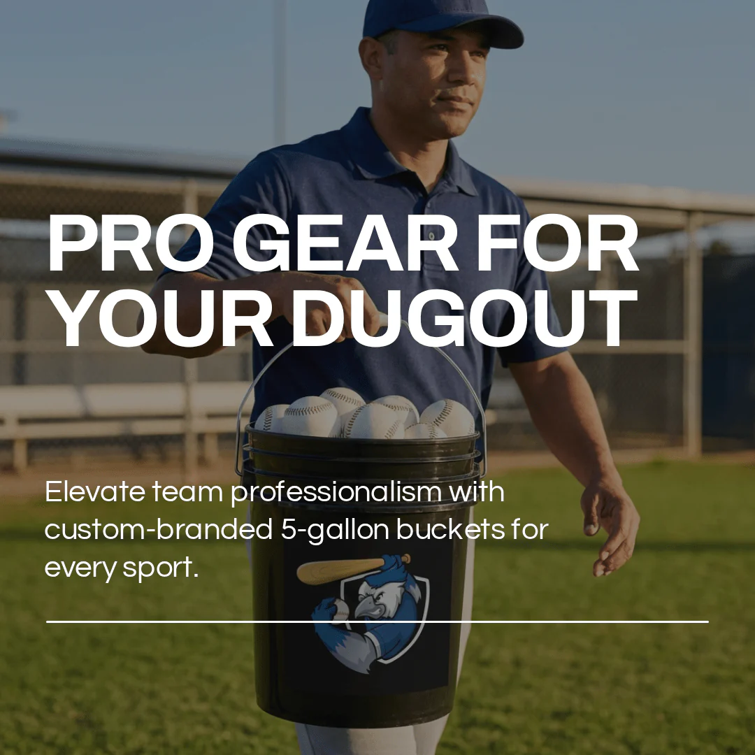 Custom Logo Softball / Baseball Bucket - Image 3