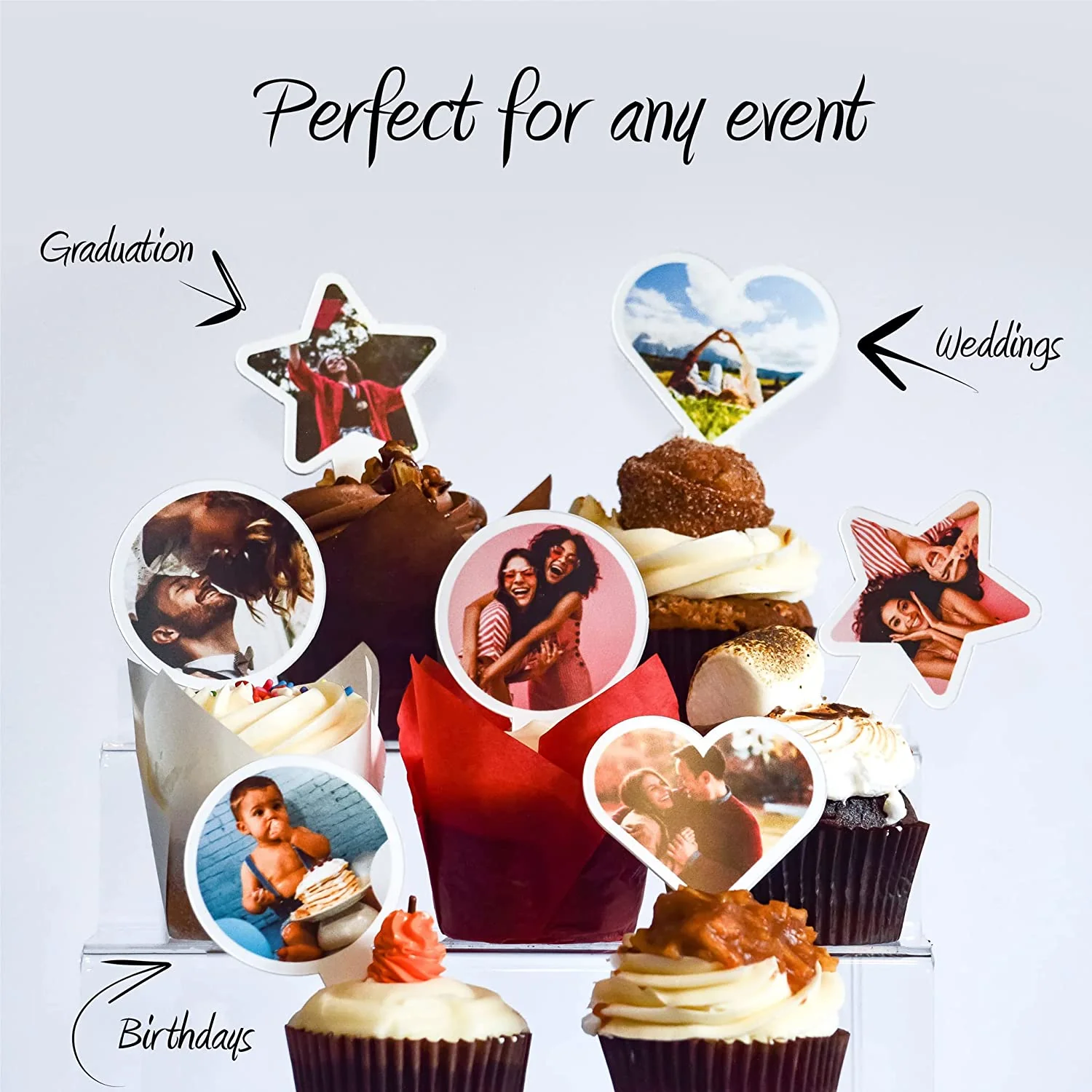 Custom Logo/Business Cupcake Toppers - Image 5