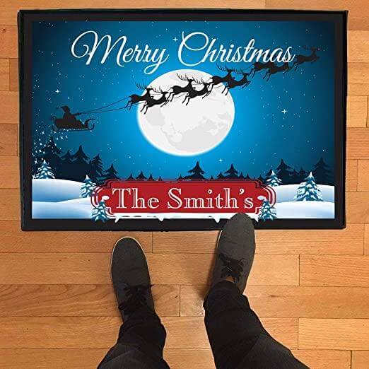 Custom Merry Christmas Doormat