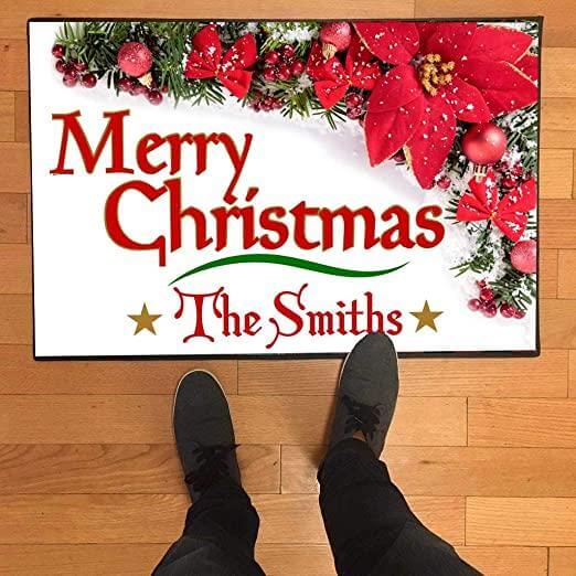 Custom Merry Christmas Doormat