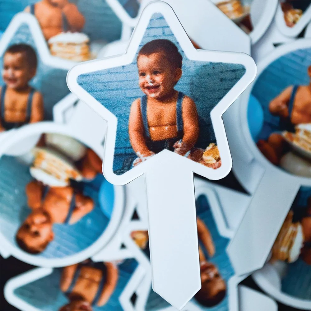 Custom Photo Cupcake Toppers - Shaped - Image 6