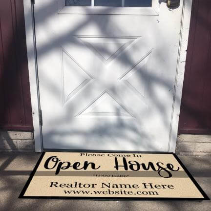 Personalized Realtor Door Mat - 24x36 Inches | Open House - Image 4