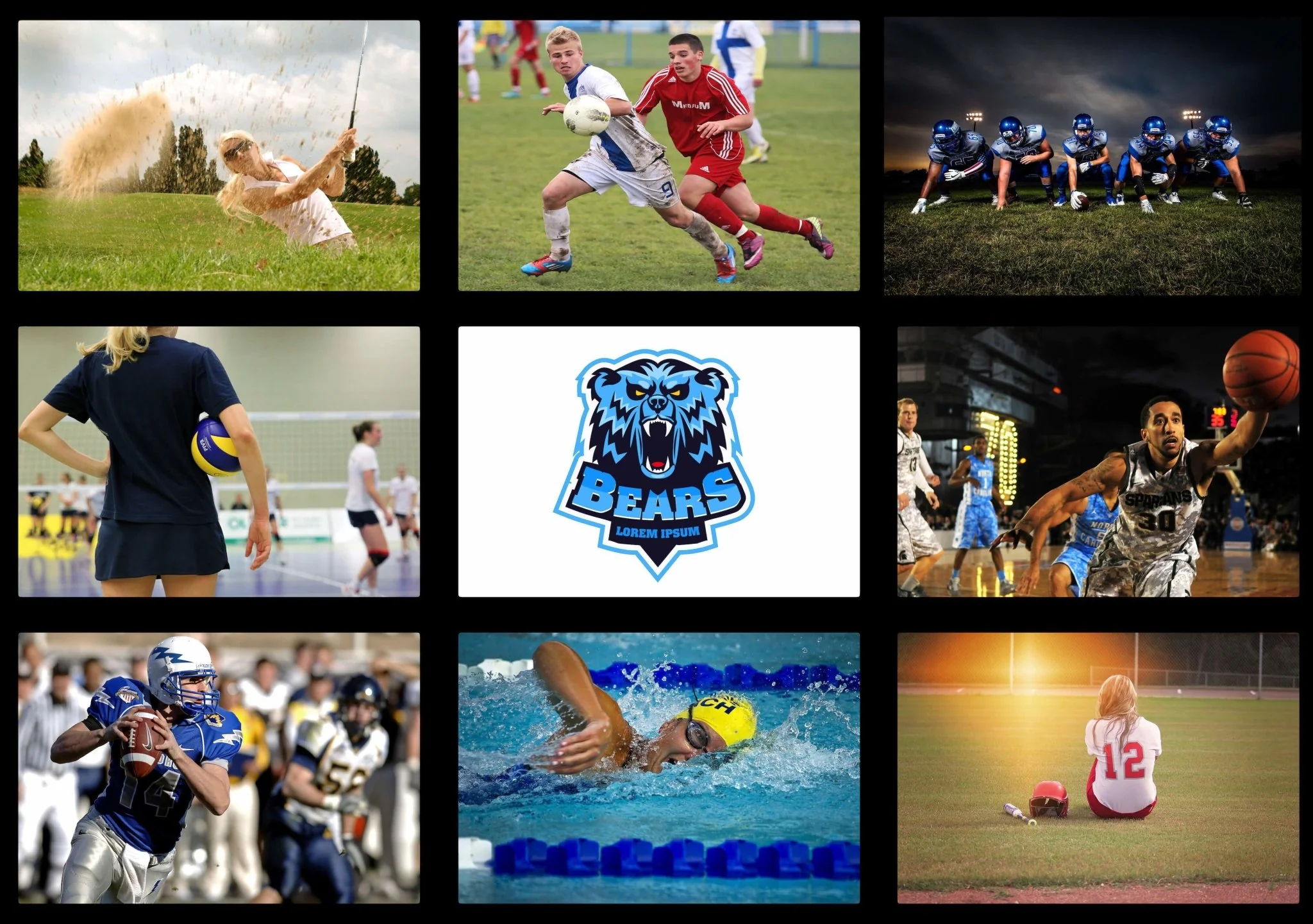 Custom School Spirit Paneled Throw Blanket - Image 2
