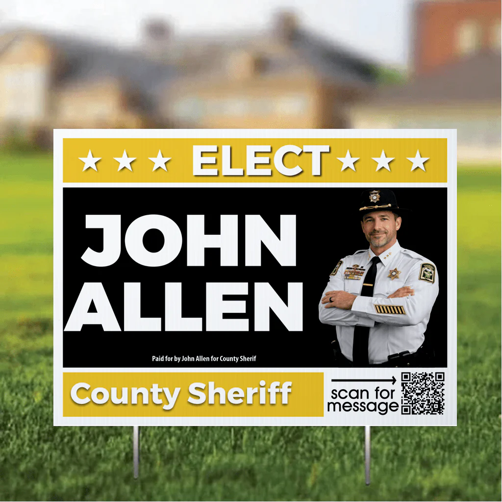 Custom Sheriff 18"x24" Yard Signs - Image 12