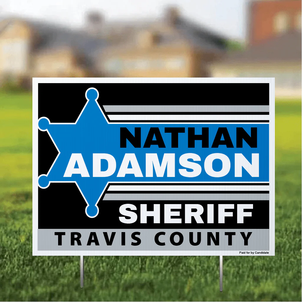 Custom Sheriff 18"x24" Yard Signs - Image 9