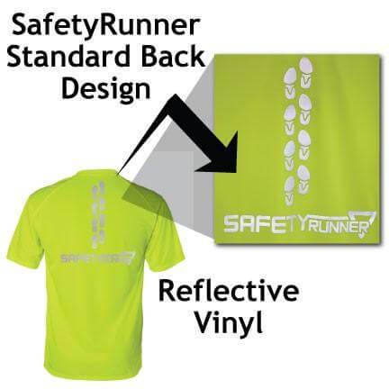 Custom Sport SafetyRunner Reflective V-Neck Performance Shirt - Image 3