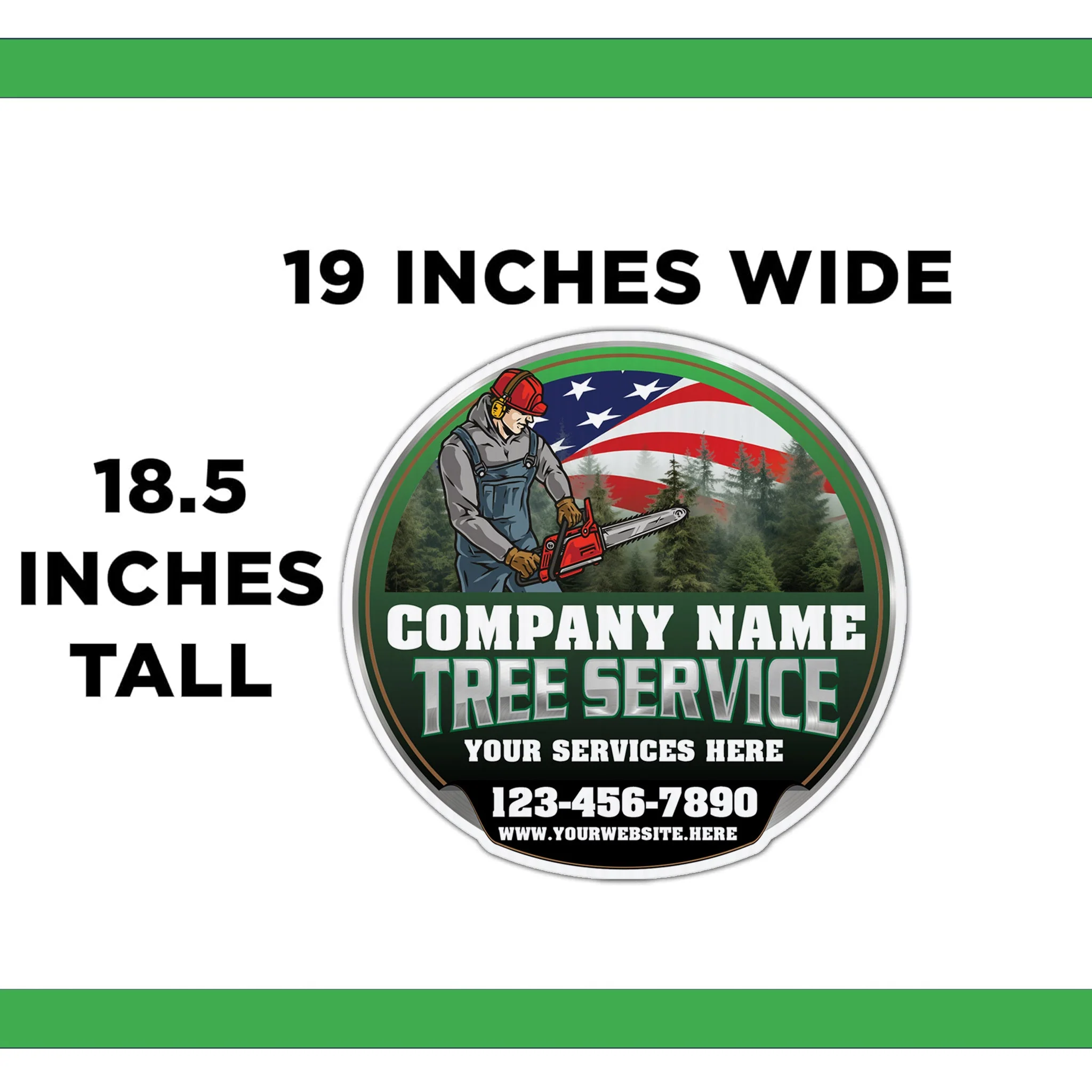 Custom Tree Service Company Yard Signs | 10-Pack | Two Sided| 20 EZ Stakes Included - Image 4