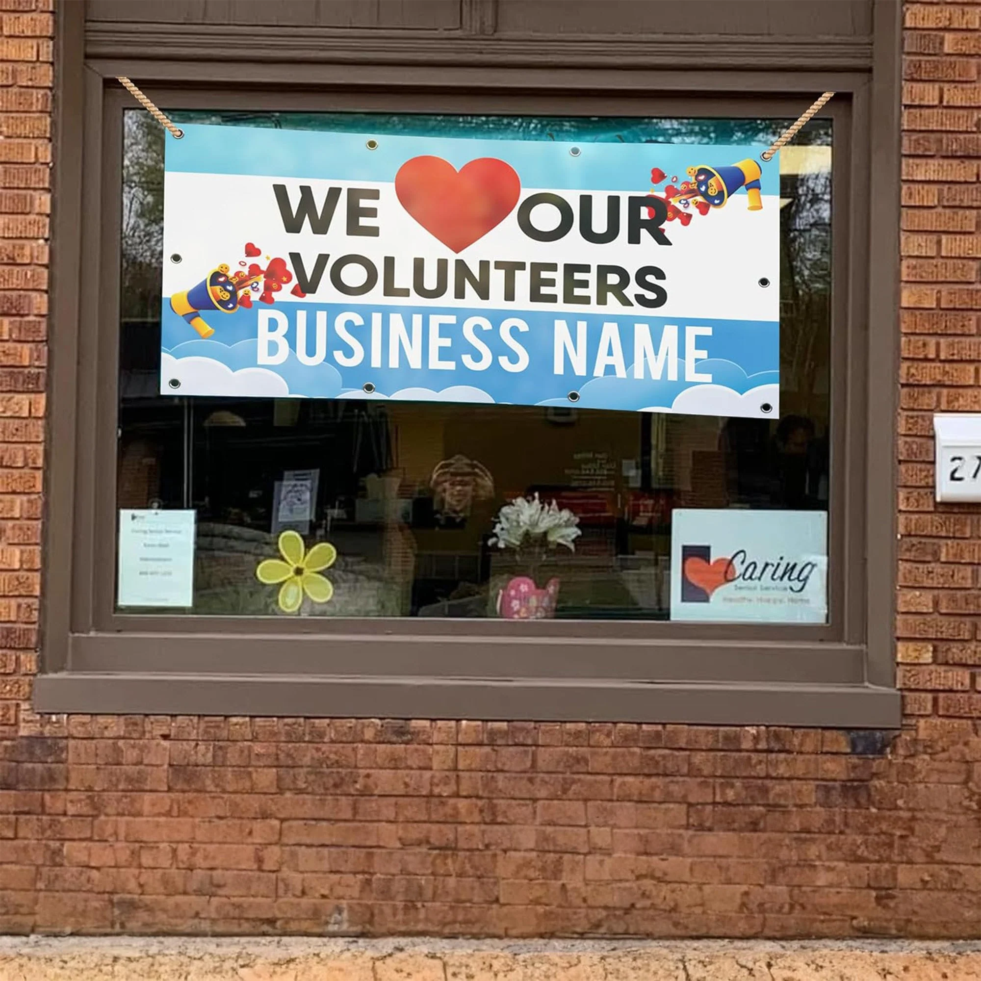 Custom Volunteer Appreciation Banner - 3x6 Feet