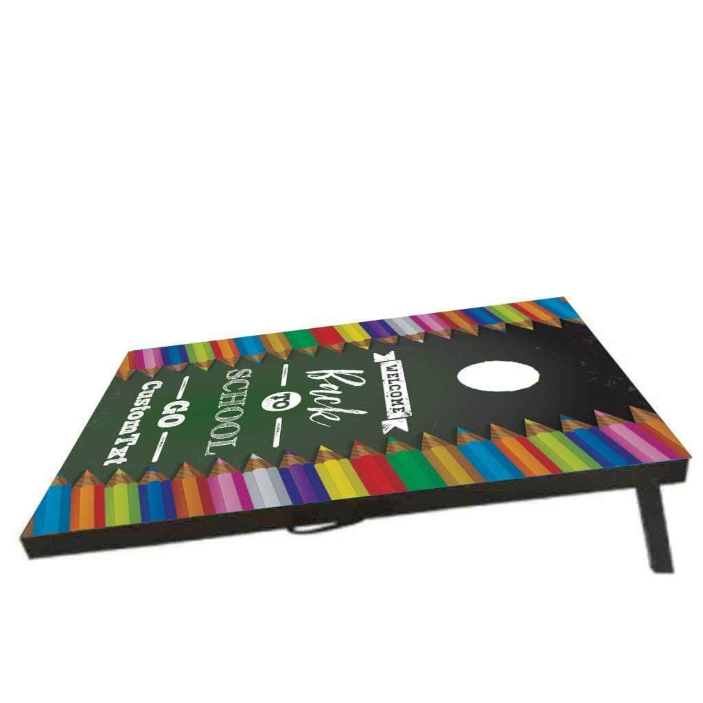 Custom Welcome Back to School Cornhole Bean Bag Toss Game - Image 4