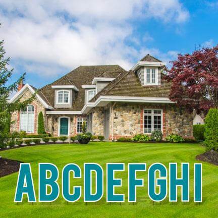 18" Bebas Alphabet Yard Card Letters Pack of 3 Sets - Image 9