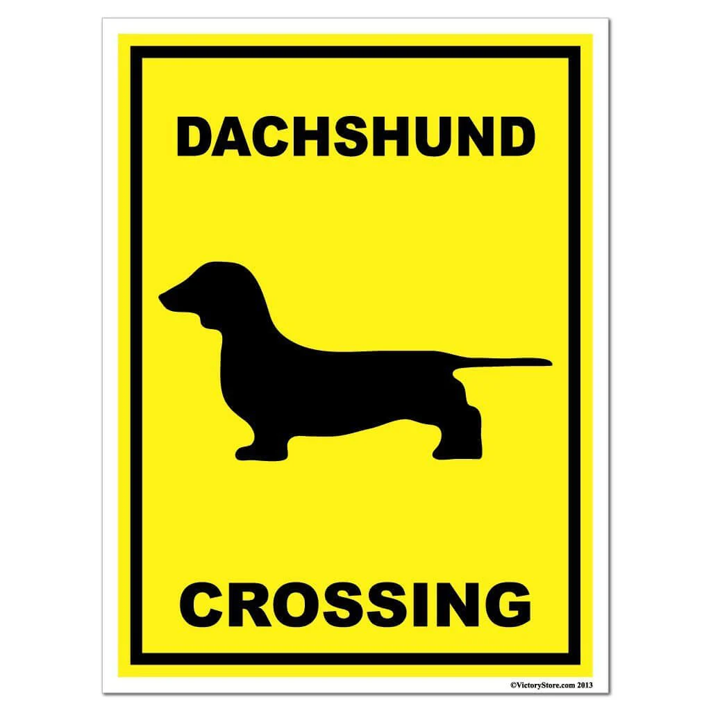 Dachshund Crossing Sign or Sticker - Image 4