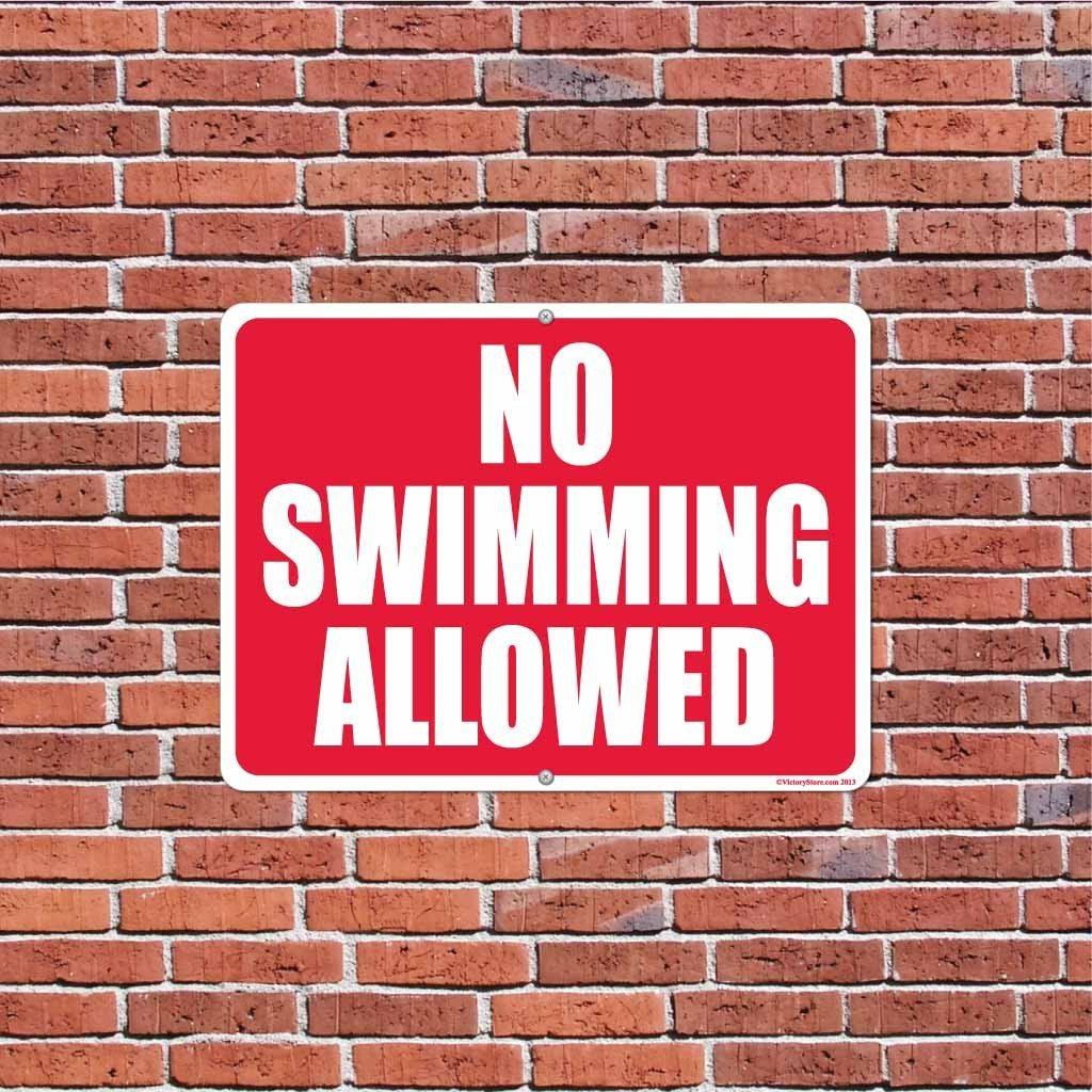 No Swimming Allowed Sign or Sticker - Image 12