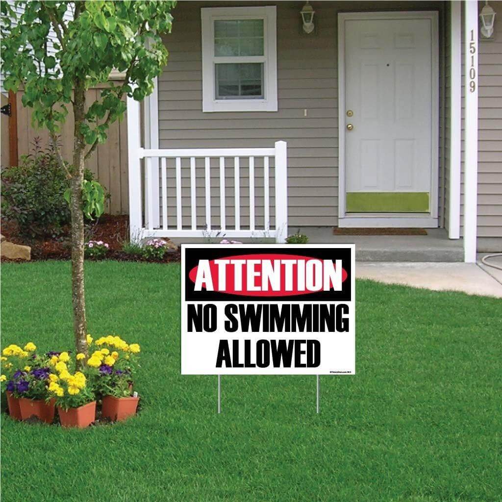 No Swimming Allowed Sign or Sticker - Image 8