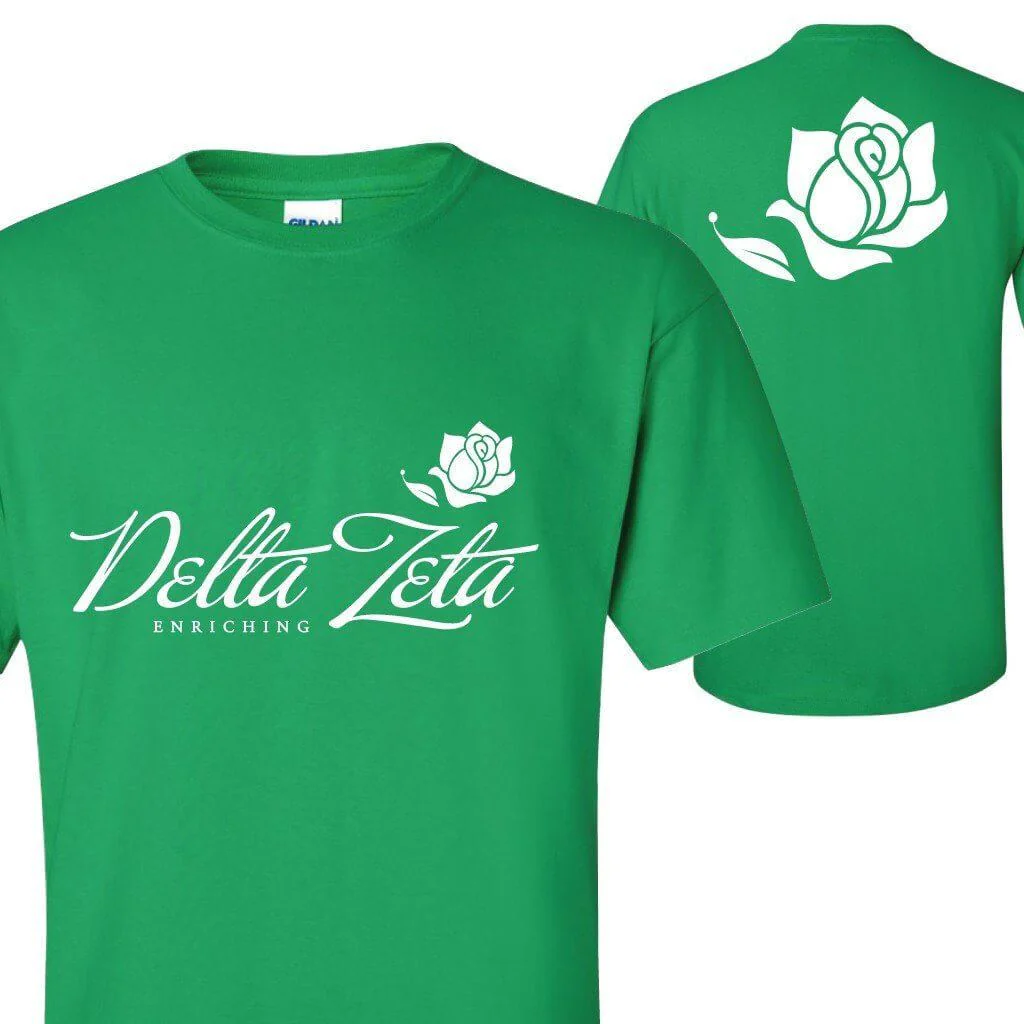 Delta Zeta & Rose T-Shirt - Image 2
