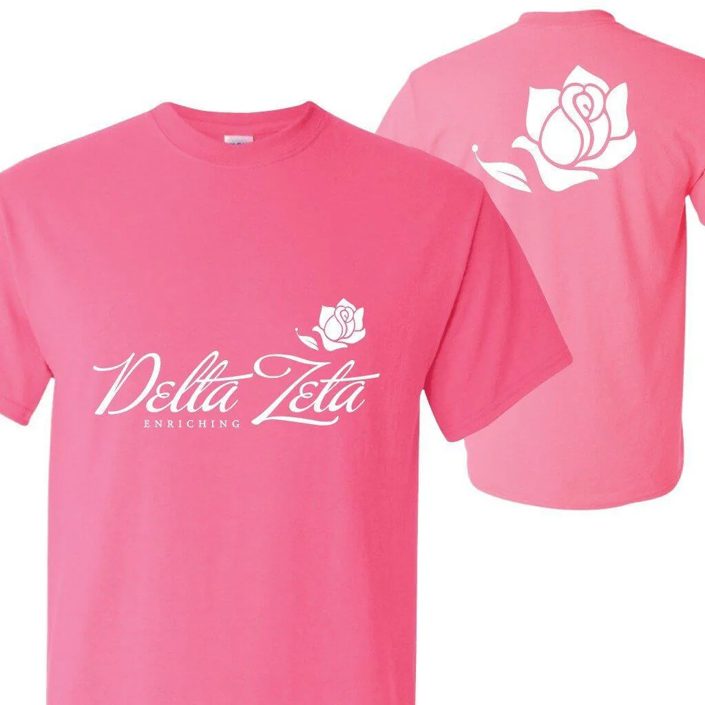 Delta Zeta & Rose T-Shirt - Image 3
