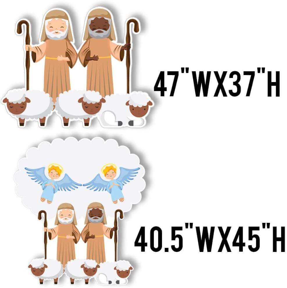 Deluxe Christmas Nativity Scene Giant Yard Decoration - 8 pc Set - Image 4