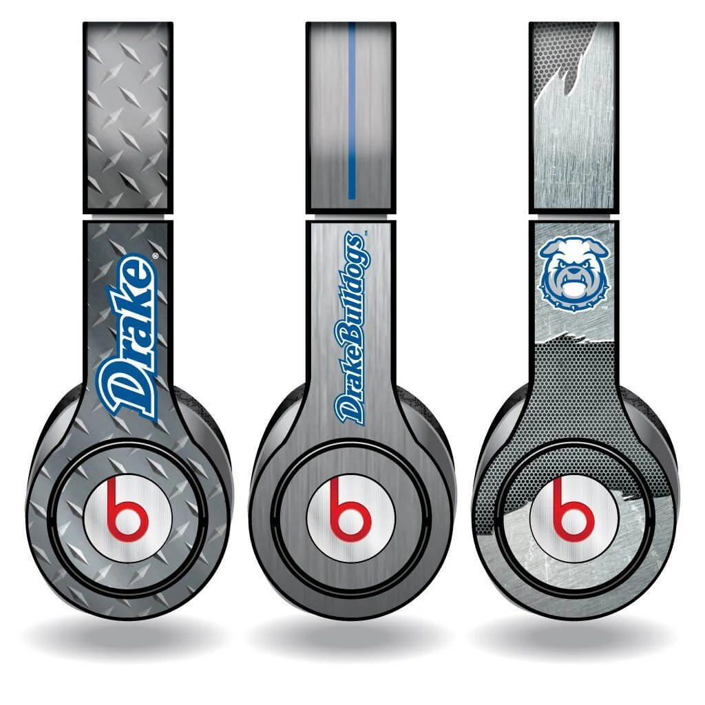 Drake Metal Patterns Skins Set of 3 for Beats Solo HD Headphones