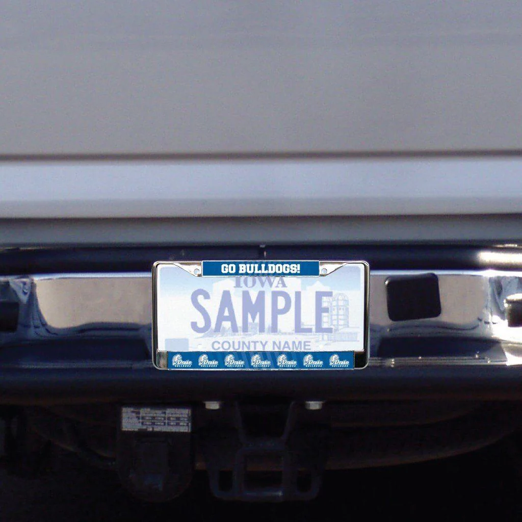 Drake University Go Bulldogs! License Plate Frame - Image 2
