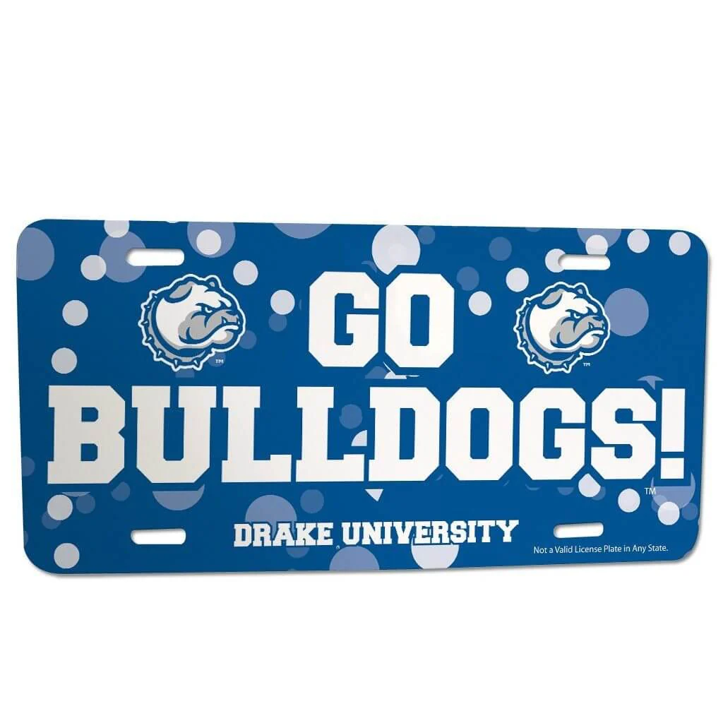 Go Drake Bulldogs License Plate