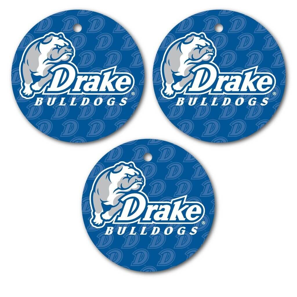 Drake University Circle Shapes Ornament Set of 3 - Image 2