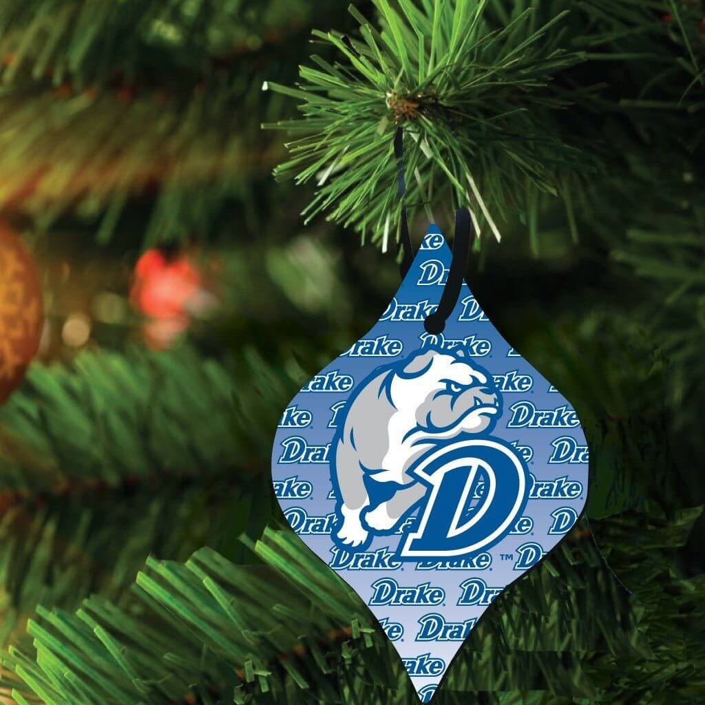 Drake University Tapered Ornament Set of 3