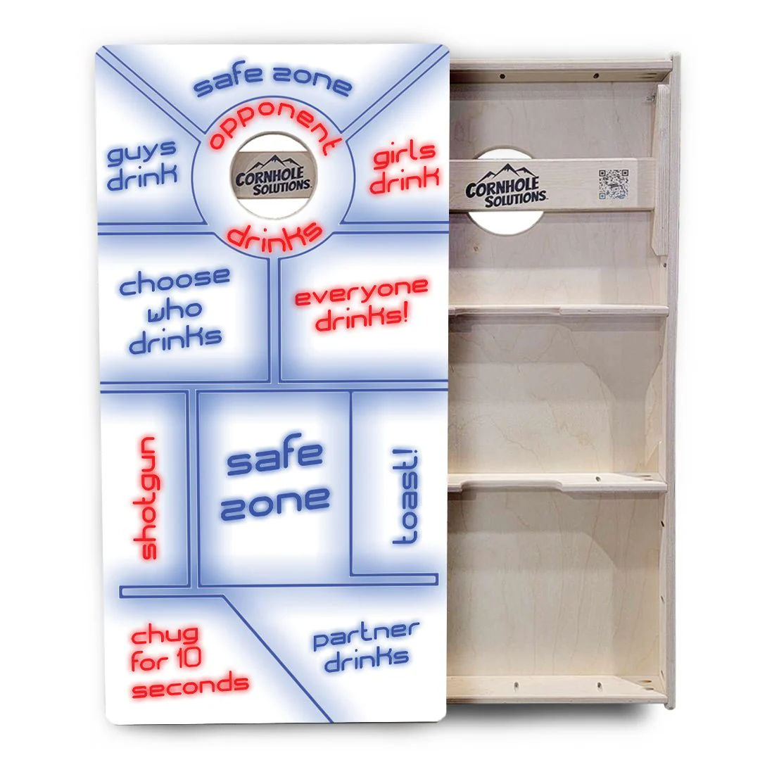 Drinking Game White Background Cornhole Boards - Professional Tournament Series - Image 3