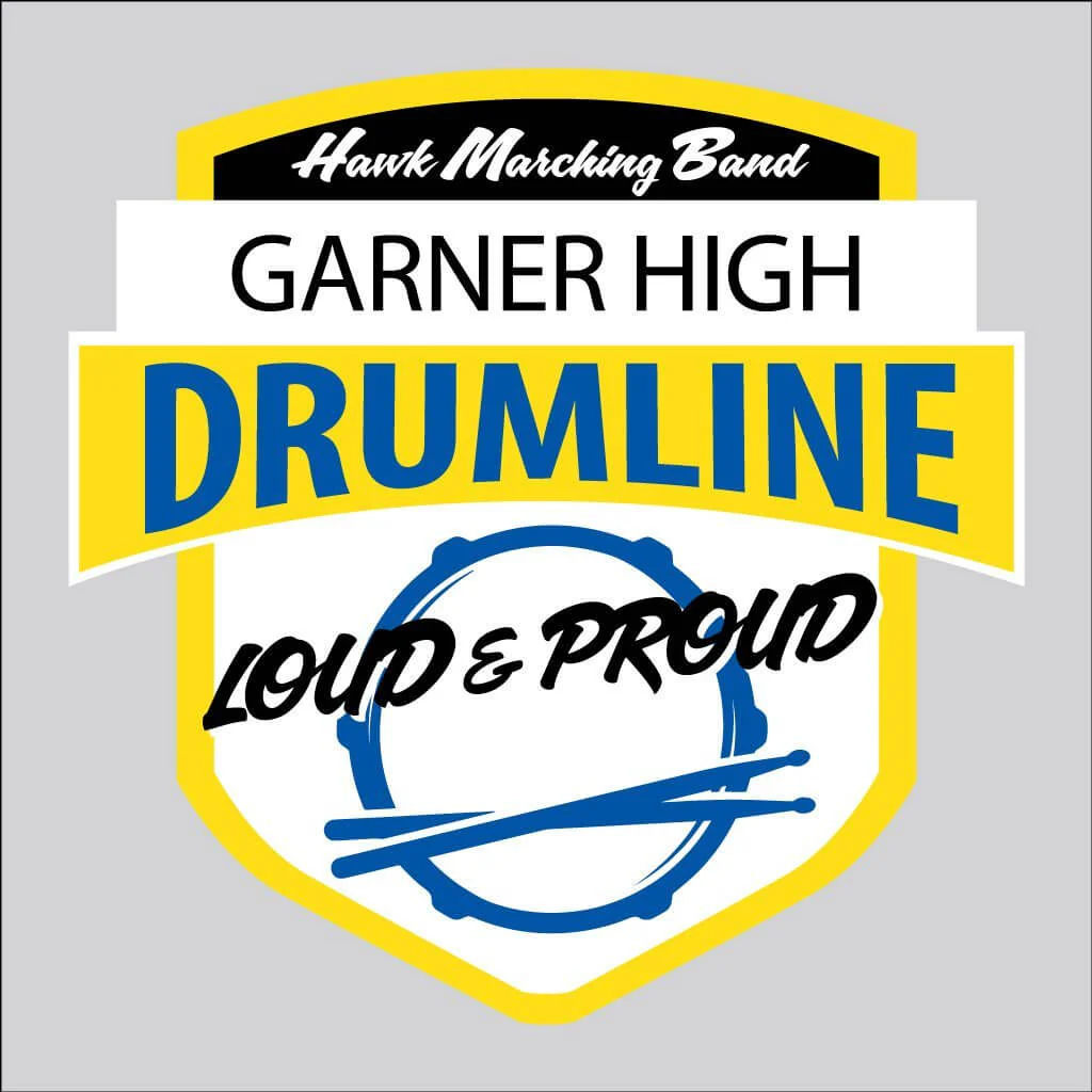 Drumline Marching Band 22" Shield with Banner Yard Sign - Image 3