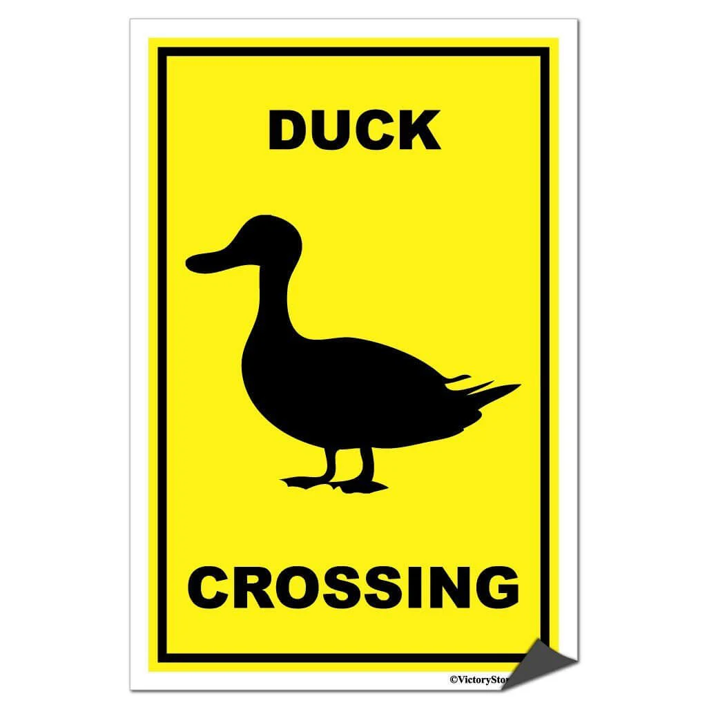 Duck Crossing Sign or Sticker - Image 7