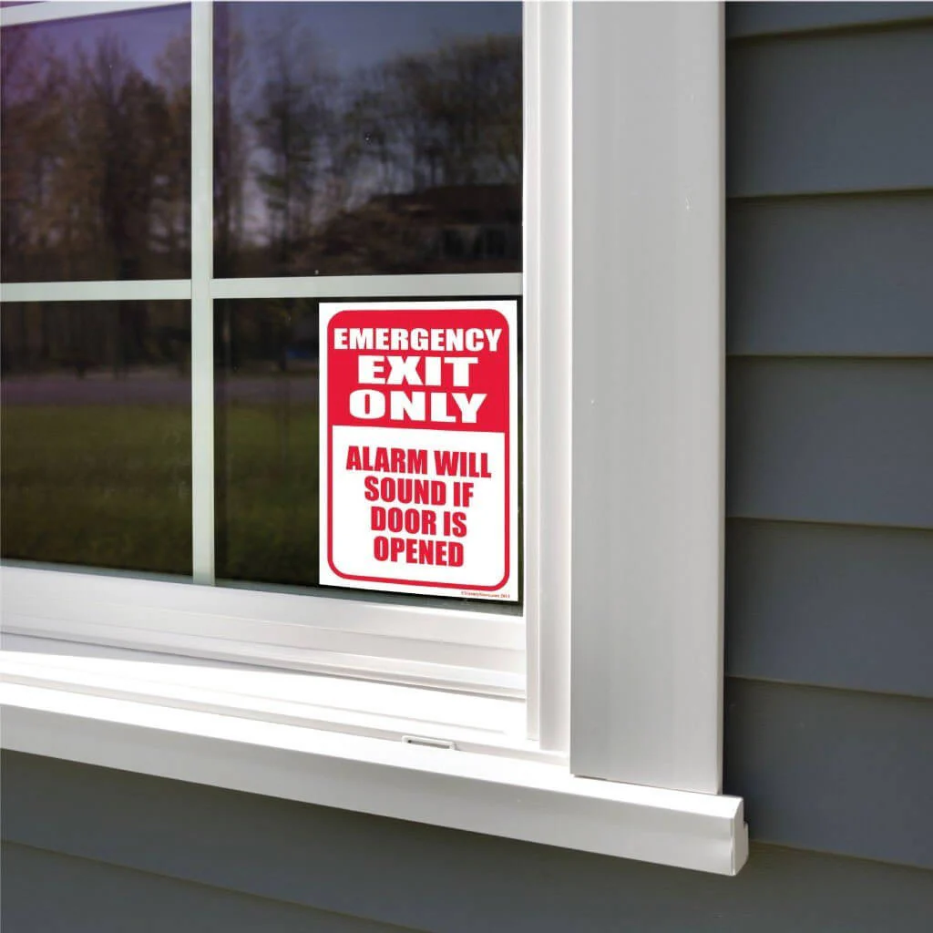 Emergency Exit Only Alarm Will Sound If Door is Opened Sign or Sticker - Image 6