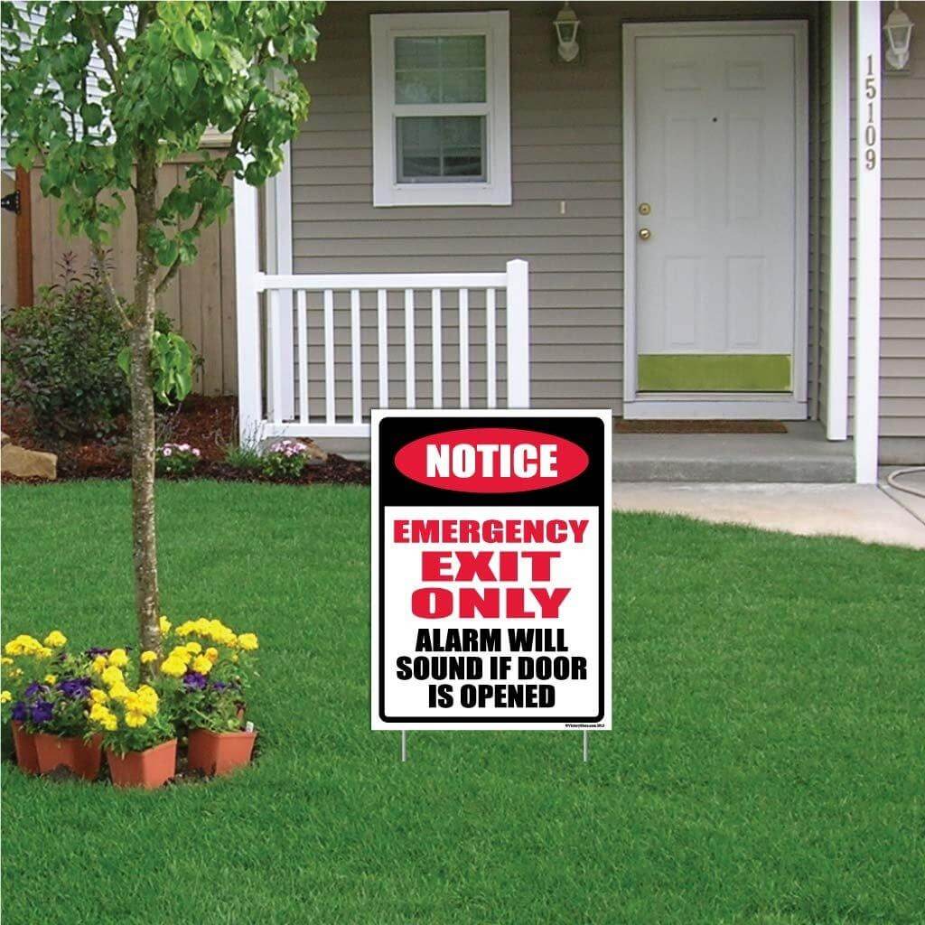 Emergency Exit Only Sign or Sticker - Image 8