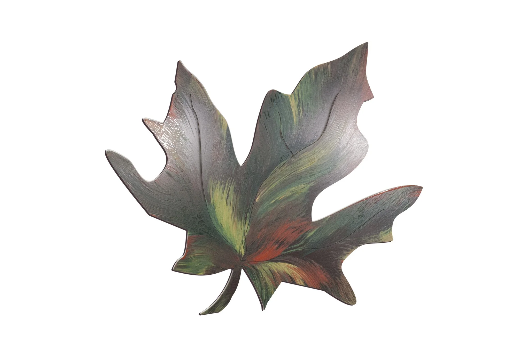 Hand Painted Fall Leaf Wall Decor - Image 2