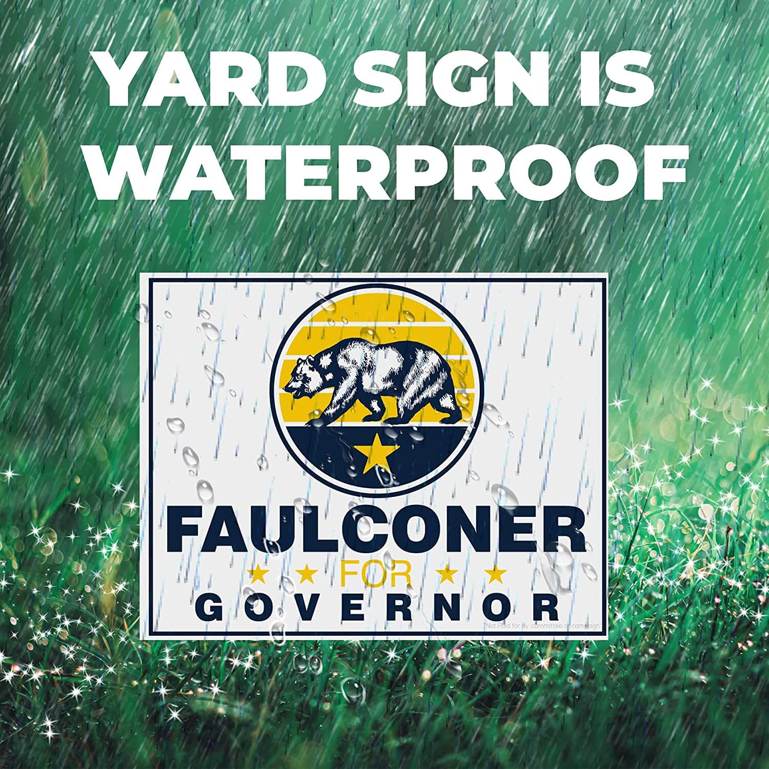 Faulconer for Governor Yard Sign, Can Cooler and Decal - Image 3