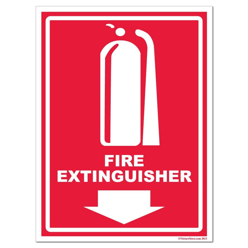 Fire Extinguisher Sign or Sticker - Image 2