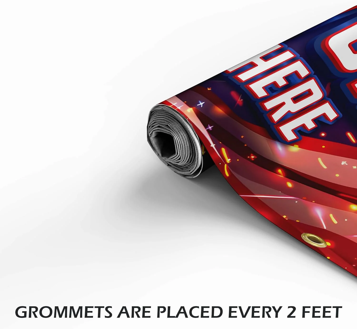 Fireworks Sold Here Banner - 4th of July Outdoor Sign - Waterproof Vinyl Banner with Grommets - Image 3