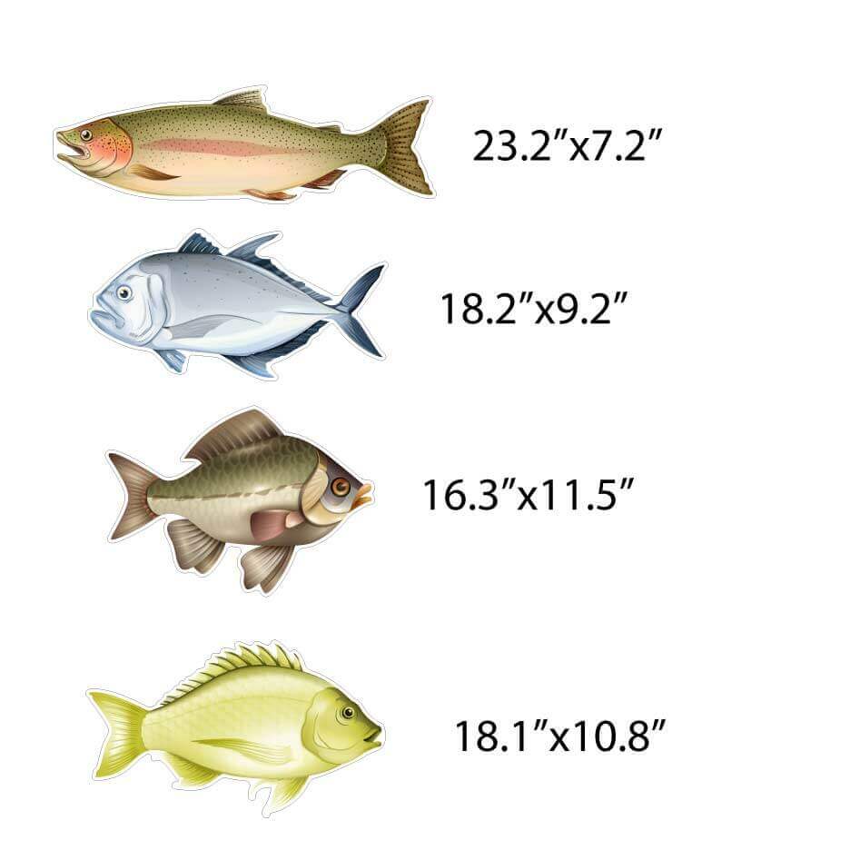 Fishing Theme Father's Day Yard Card Decoration 11 pc set - Image 4
