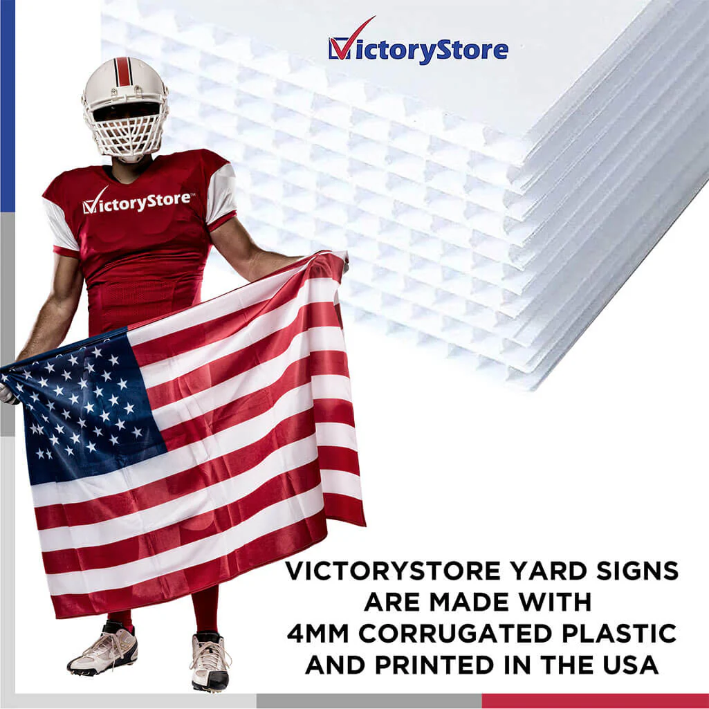 22" Football Helmet Shaped Yard Sign - Image 5