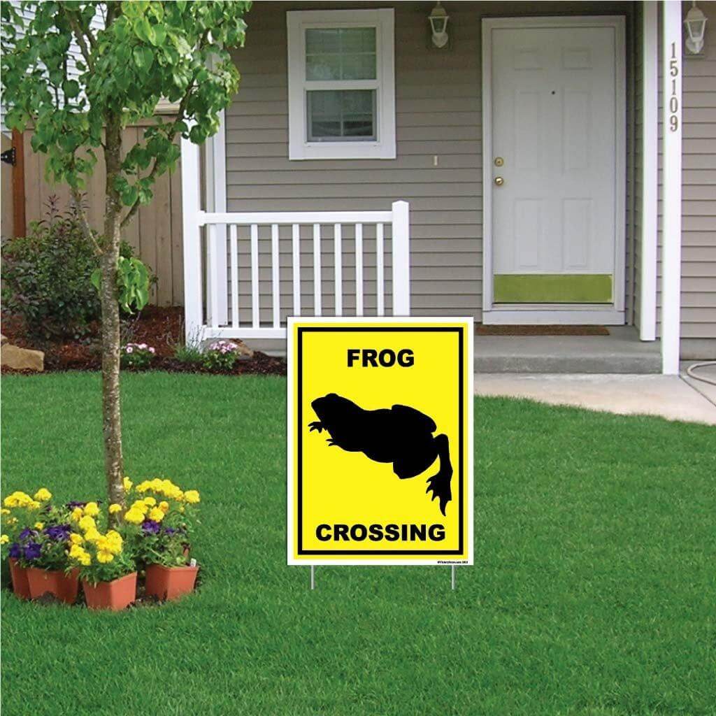 Frog Crossing Sign or Sticker - Image 5
