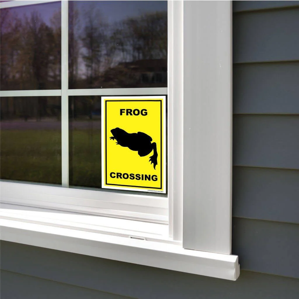 Frog Crossing Sign or Sticker - Image 8
