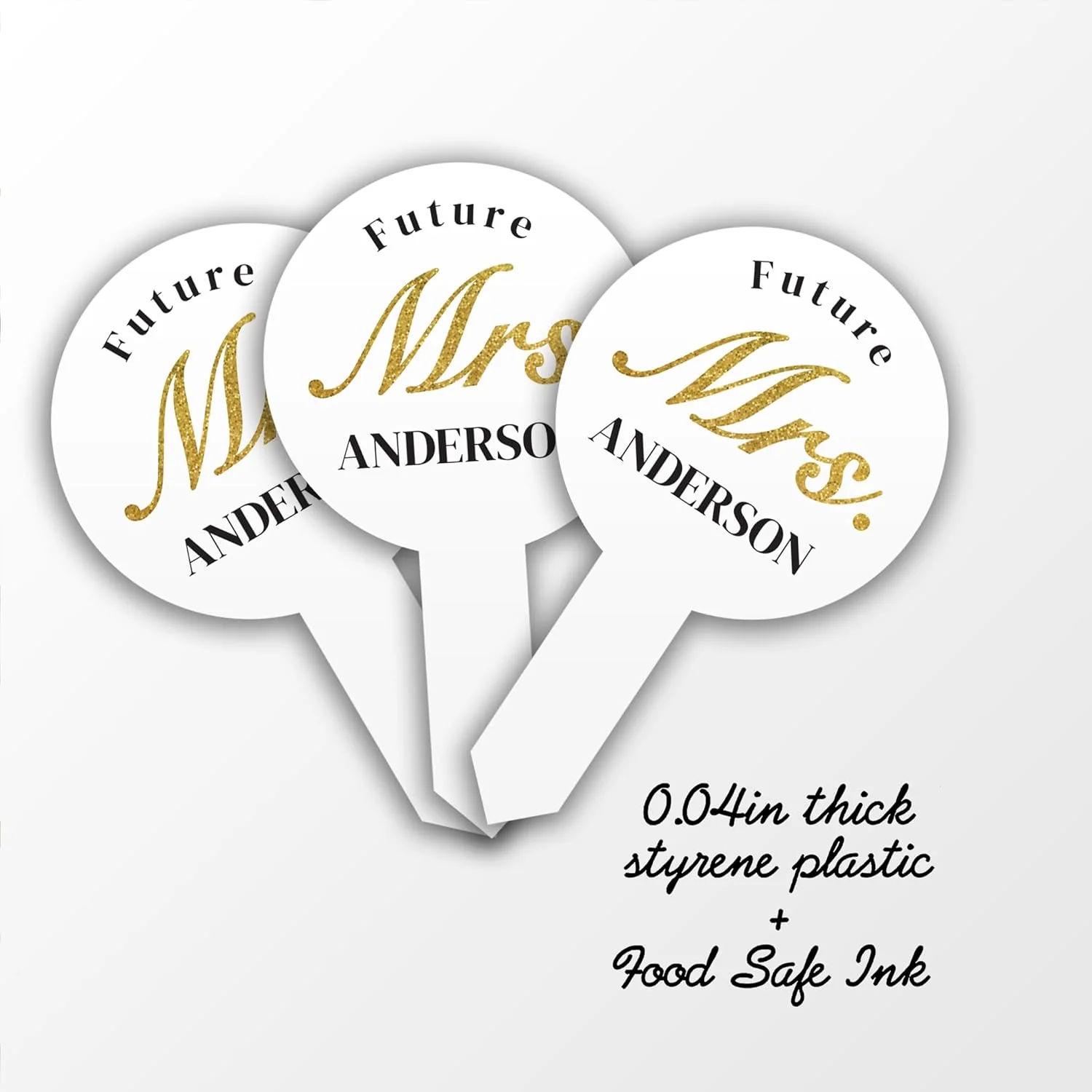 Future Mrs. [Your Name] Dessert Cupcake Toppers - Image 4
