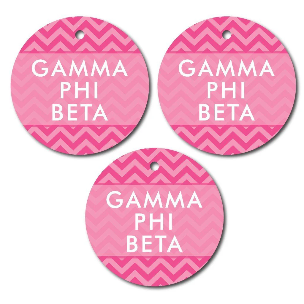 Gamma Phi Beta Circle Ornament Set of 3 - Image 2