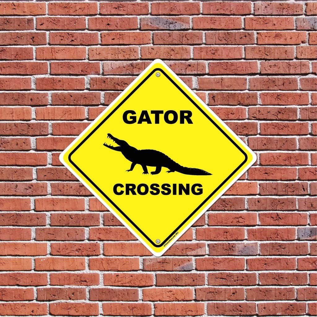 Gator Crossing Sign or Sticker - Image 3