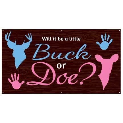Buck or Doe Gender Reveal Banner - Image 2