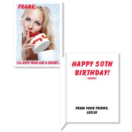 Giant I'll Keep Your Secret Age Birthday Card